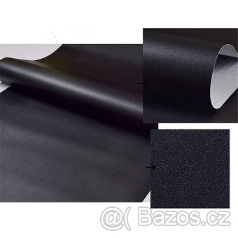 Samolepící nábytková PVC tapeta 5 x 0,61 m, černá - 2