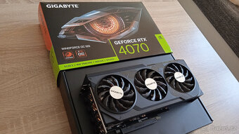 GIGABYTE GeForce RTX 4070 WINDFORCE OC 12G - JAKO NOVÁ - 2