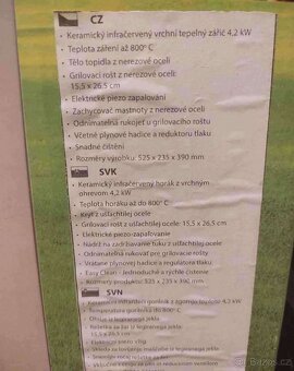 Plynový, nerezový, steakový gril ACTIVA MASTERCOOK - 2