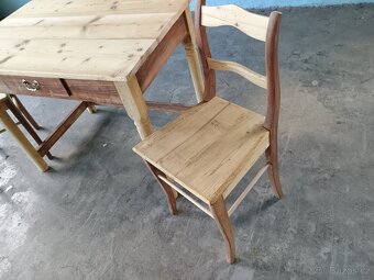 starý set židle - stůl - 2