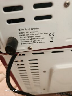 PRODÁM ELEKTRICKOU STOLNÍ TROUBU NA PIZZU – 25 L / 1500 W - 2