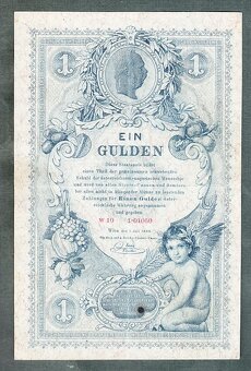 taré bankovky Rakousko Uhersko 1 Gulden Forint 1888 - 2