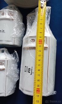 SECESNÍ DÓZY TENKOSTĚNNÝ PORCELÁN ZLACENÉ - 2