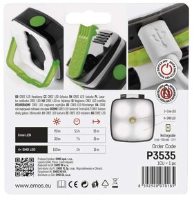 Emos CREE + SMD LED P3535 110 lm 55m Li-Pol 850 mAh - 2