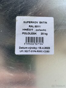 Superkov Satin | barva na kov | hnědý (ořech) | 20 kg - 2