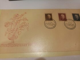 serie známek Edvarda Beneše 1948 na obálce ČS pošty - 2