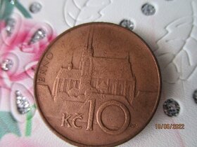 VZÁCNÁ 10 kč 1995 RR -chyboražba LK vpravo - 2