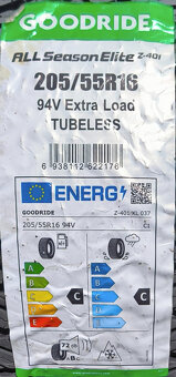 4x nové nejeté zimní pneu 205/55 r16 (2024) - 2