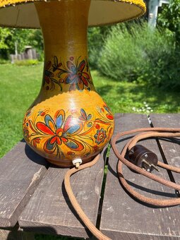 Keramická stolní lampa 60 léta - 2