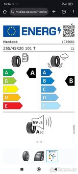 Letní pneu 255/45/20 a 235/50/20 Hankook - 2