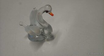 sošky zvířátek - sloni, labuť, kočka (různé materiály) - 2