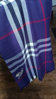 Fialová Burrbery velká šála, nová - 2