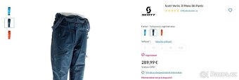 SCOTT VERTIC 3L freeride lyžařské kalhoty, nové - 2