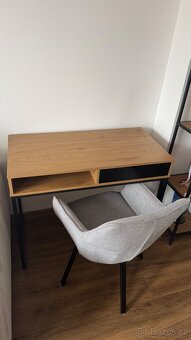 Psací stůl dub/kov - 2