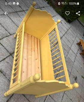 Dětská dřevěná postýlka - 2