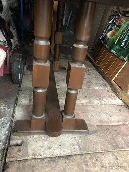 Masivní dubový stůl + 6 židlí - 2