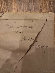 Vyšívaný vlastenecký obraz 1941. - 2