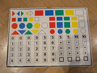 Retro magnetická matematická tabulka - 2