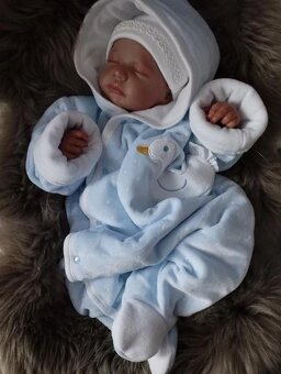 Modrý plyšový overal zn.Sardon - 2