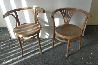 Historické Celodřevěné Židle 1925 ? 2ks - 2