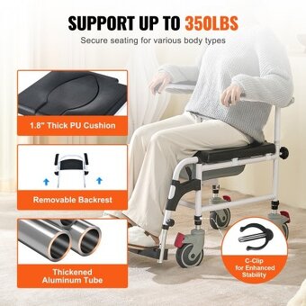 Invalidní vozík do sprchy - 2