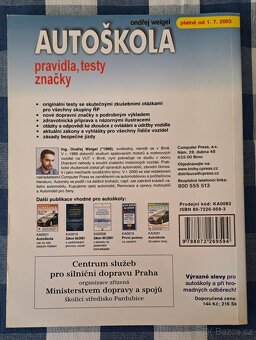 Kniha Autoškola - pravidla, testy, značky - O. Weigel - 2