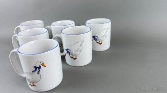 6x Hrnek s husou, porcelán Moritz Zdelauer - 2