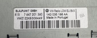 Autorádio volkswagen RC310 včetně pinu - 2