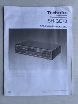 Ekvalizér Technics SH-GE70 včetně orig. návodu - TOP stav - 2