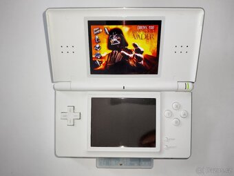 Nintendo DS Lite + GBA EZ-FLASH card s hrami –RARITKA– - 2