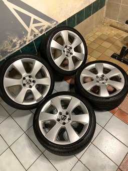 Alu kola Škoda R18 5X112 LETNÍ PNEU 225/40 R18 LUNA - 2