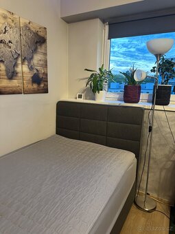Boxspring postel 120x200 šedá antracit - 2