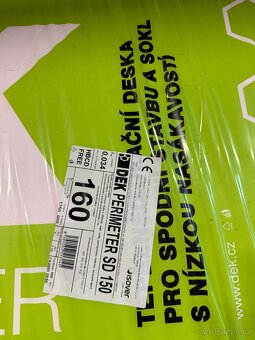 Prodám fasádní polystyren ISOVER + DEK PERIMETER SD 150 - 2