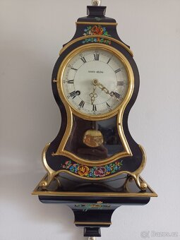 Hodiny Boulle,Saint Helene, starožitný krbové stolní hodiny - 2