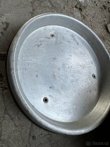 Smaltovany plech, imitace kachle,Remoska - 2