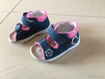 SUPERFIT - dětské letní boty s kytičkou na suché zipy vel-21 - 2