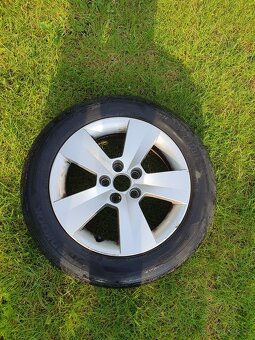 4x AL kola 15" Škoda original + pneu letní 185/60 R15 - 2