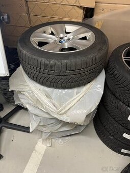 Alu Disky(sada) a zimni pneu BMW 5 225/55/17H continental - 2
