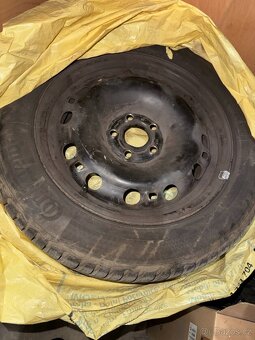 Zánovní gumy 195/55 R15 CONTINENTAL TS870, disky 5x100 6Jx15 - 2