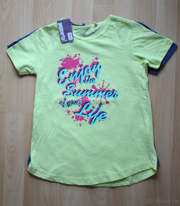 2x NOVÉ dívčí tričko 122/128 - 2