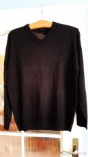 N.O.V.Ý. Pánský / chlapecký černý svetr S - 2