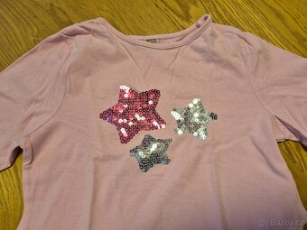 Pyžamo hvězdičky - flitry, vel. 110-116 - 2