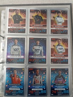 Kartičky F1 různé ročníky. - 2