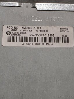 Originální Autorádio vw. - 2