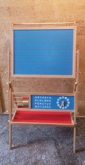 Dětská tabule na magnety, fix, křídu - 2