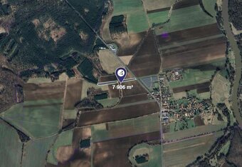Prodej podílu 1/6 pole 1 318 m², Oseček - 2