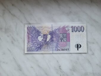 1000Kč s přítiskem - 2