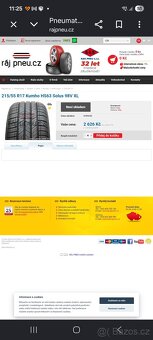 215/55 R17 , 98 V  (M + S) - 2