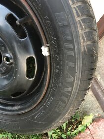 Plechové disky na pneu 155/70 R 13 + pneu Barum Brilantis - 2