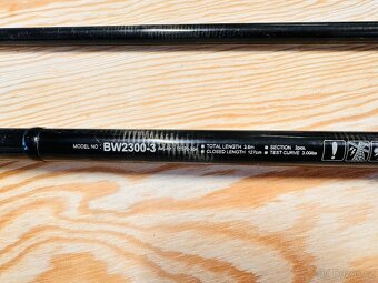 KAPROVÝ TŘÍDÍLNÝ PRUT DAIWA BLACK WIDOW 3,6 m / 3 lb - 2